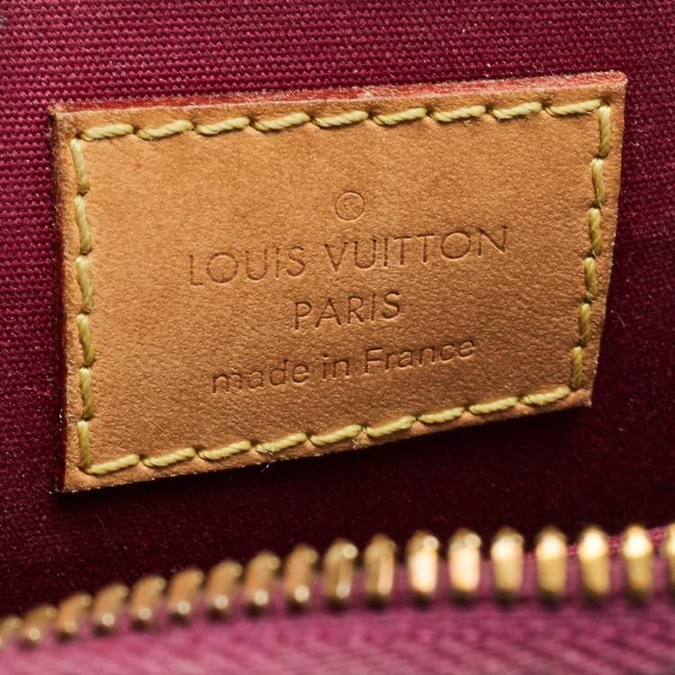 Pre Owned Louis Vuitton Magenta Monogram Vernis Alma BB Bag