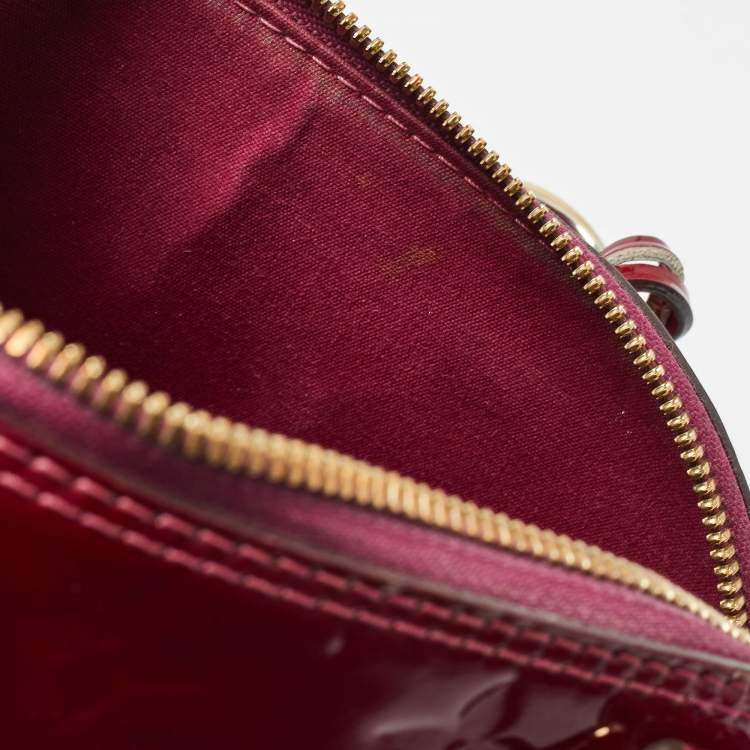 Pre Owned Louis Vuitton Magenta Monogram Vernis Alma BB Bag