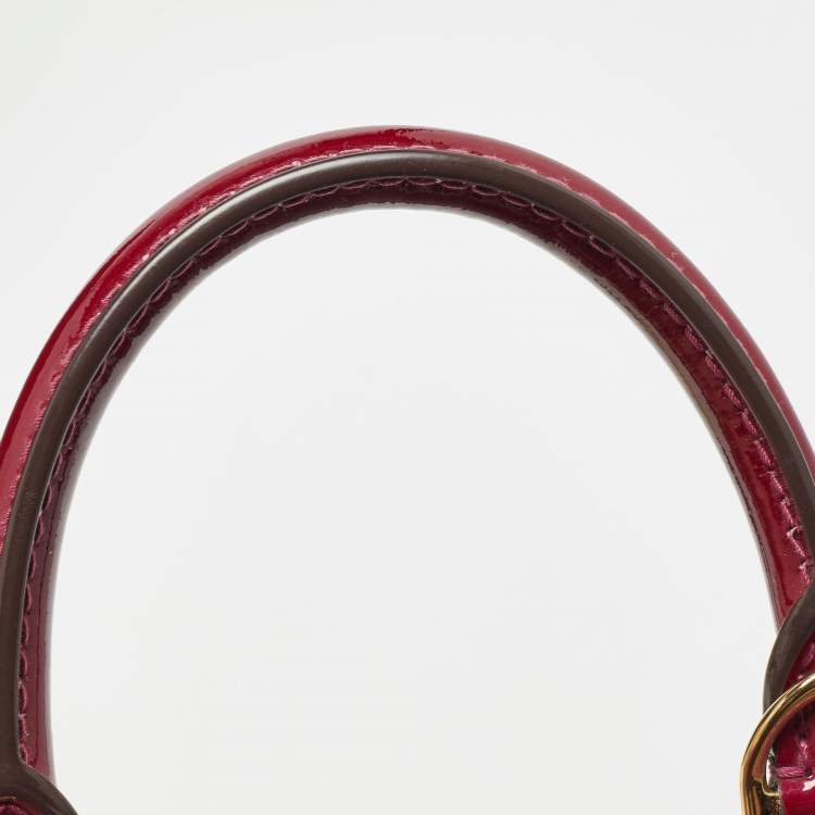 Pre Owned Louis Vuitton Magenta Monogram Vernis Alma BB Bag