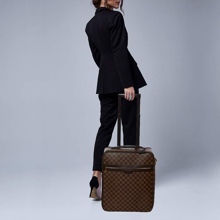 مملوكة مسبقًا Louis Vuitton Damier Ebene Canvas Pegase 45 Luggage