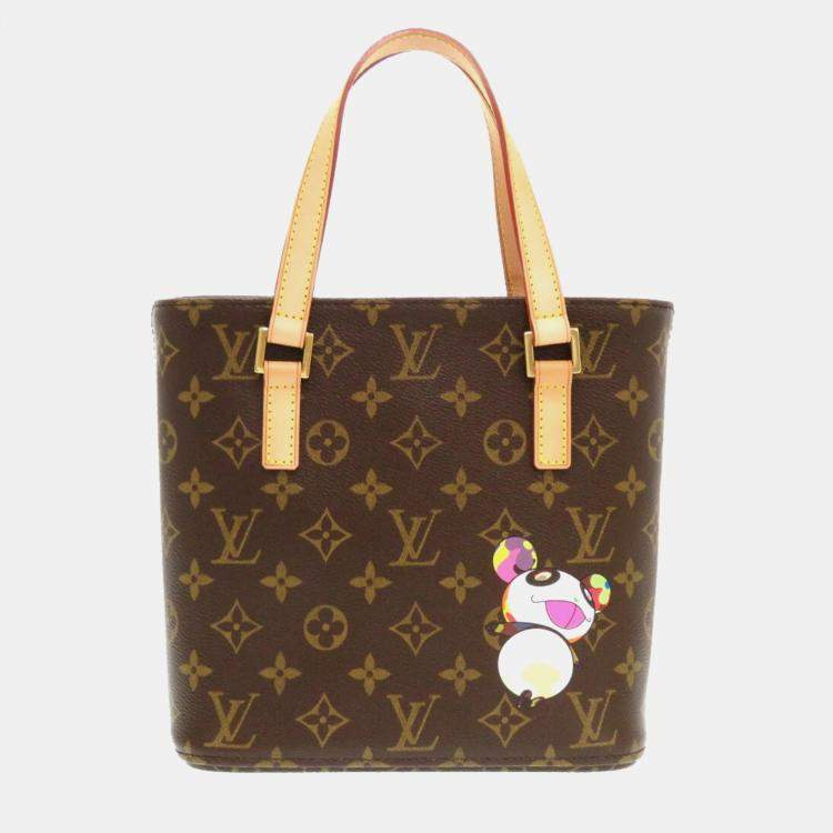 Pre Owned Louis Vuitton x Takashi Murakami Brown Canvas PM Vavin Tote Bag