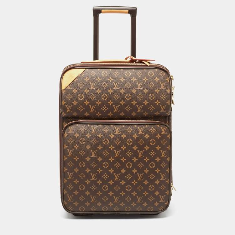Pre Owned Louis Vuitton Monogram Canvas Business Pegase 55 Luggage