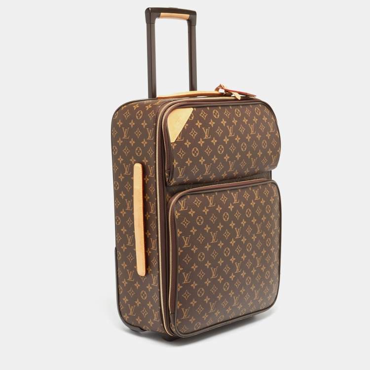 Pre Owned Louis Vuitton Monogram Canvas Business Pegase 55 Luggage