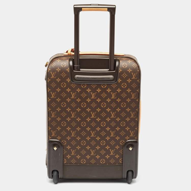 Pre Owned Louis Vuitton Monogram Canvas Business Pegase 55 Luggage