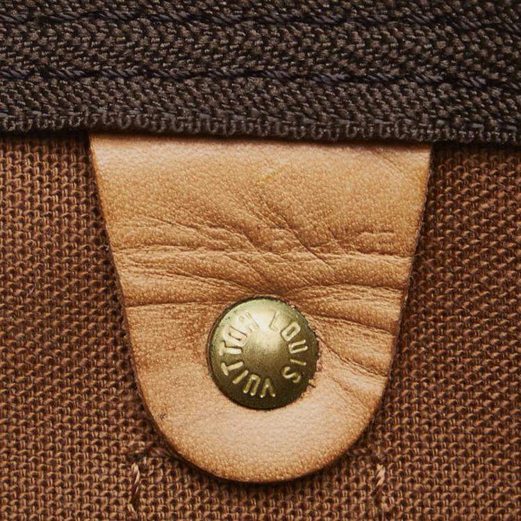 Pre Owned Louis Vuitton Brown Canvas Keepall 55 Bag