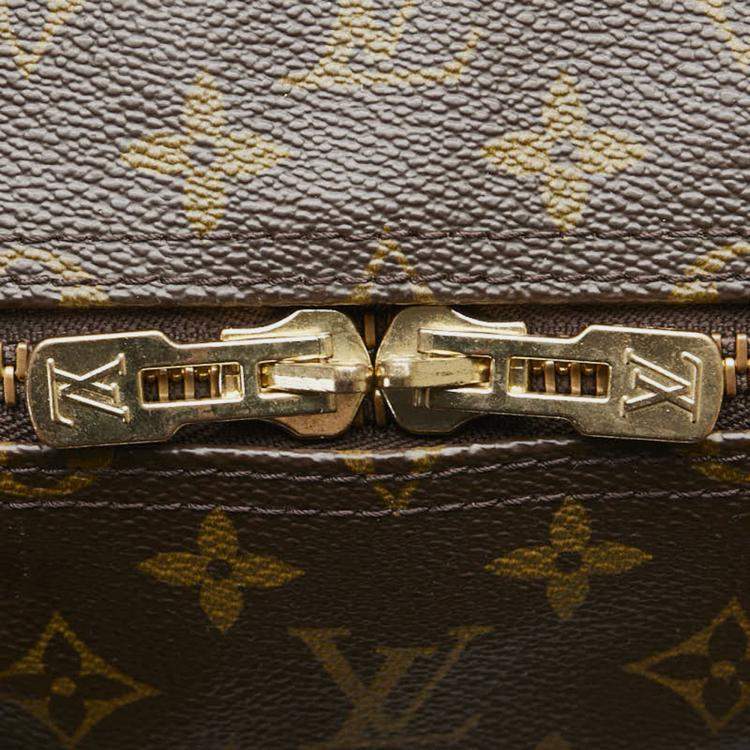 Pre Owned Louis Vuitton Brown Canvas Keepall 55 Bag