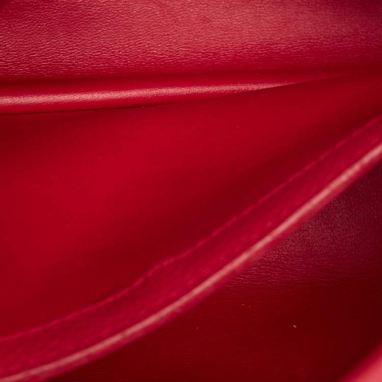 Pre Owned Louis Vuitton Red Taurillon Leather Capucines BB Bag