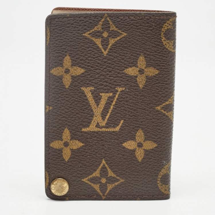 Pre Owned Louis Vuitton Monogram Canvas Porte Cartes Credit Pression Card Holder