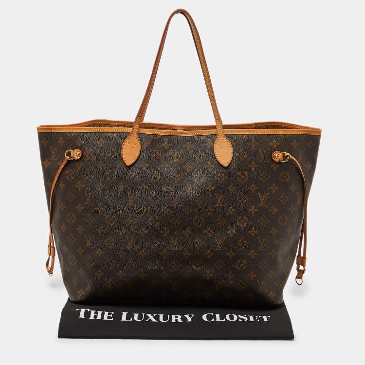 Pre Owned Louis Vuitton Monogram Canvas Neverfull GM Bag