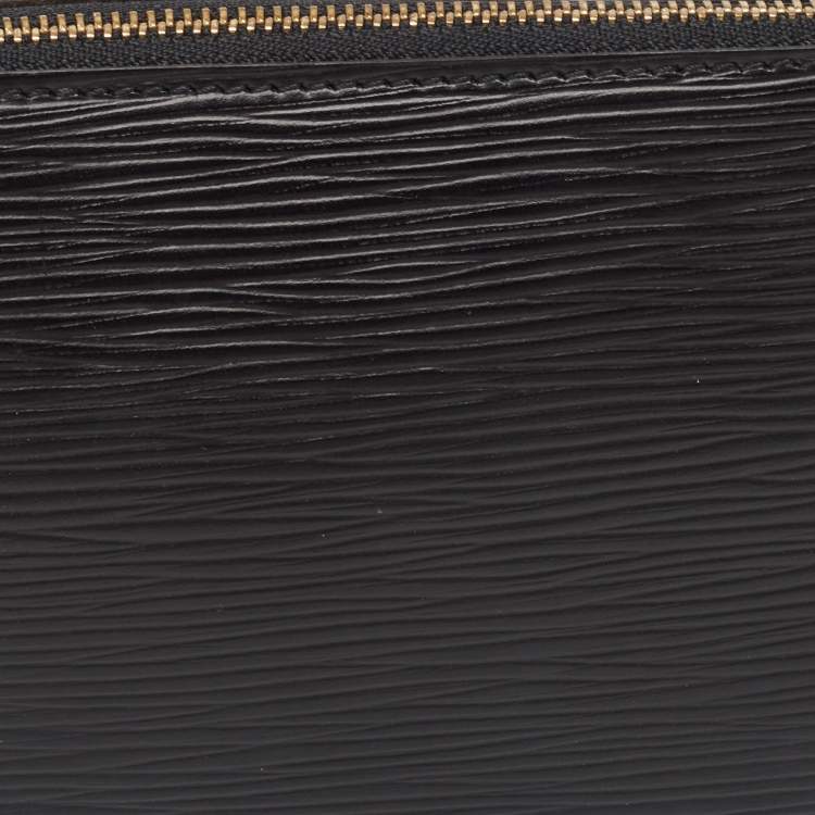 Pre Owned Louis Vuitton Black Epi Leather Pochette Accessories