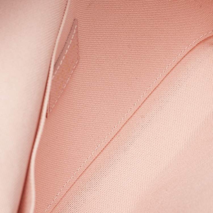 Pre Owned Louis Vuitton Rose Ballerine Monogram Pochette Felicie Valentine Dog