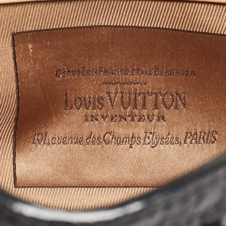 مملوكة مسبقًا Louis Vuitton Black/Monogram Canvas and Leather Limited Edition Fleur de Jais Manege Clutch