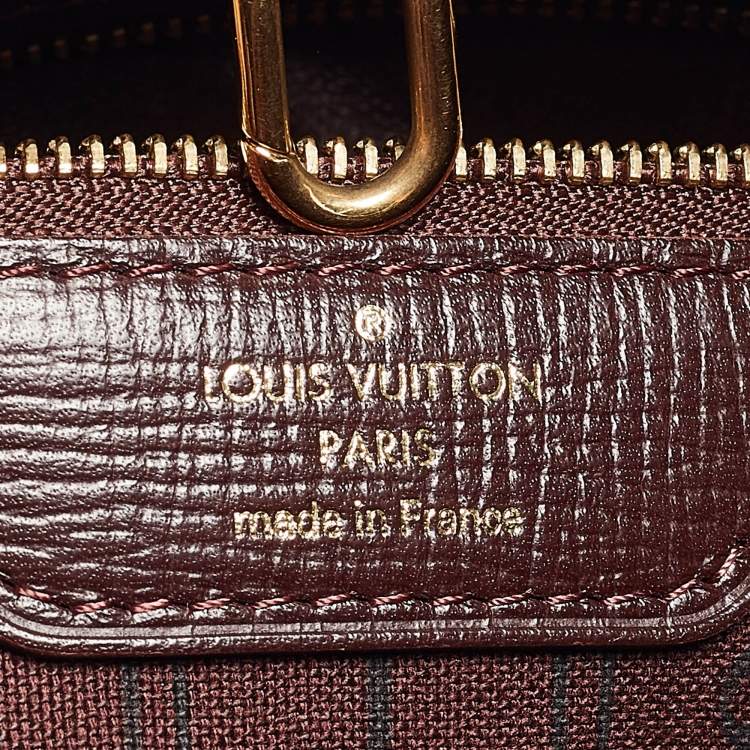Pre Owned Louis Vuitton Sepia Monogram Idylle Neverfull MM Bag