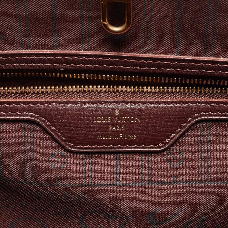Pre Owned Louis Vuitton Sepia Monogram Idylle Neverfull MM Bag