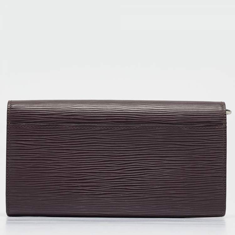 Pre Owned Louis Vuitton Quetsche Epi Leather Sarah Wallet