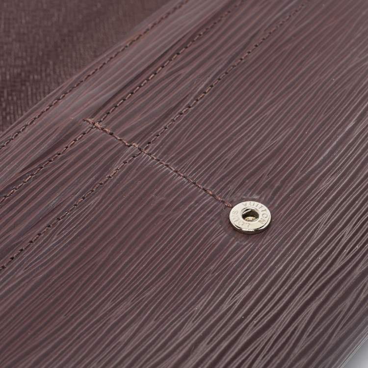 Pre Owned Louis Vuitton Quetsche Epi Leather Sarah Wallet