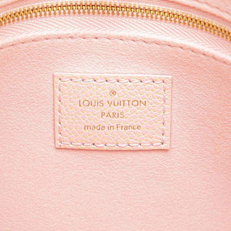 Pre Owned Louis Vuitton Pink Monogram Empreinte Summer Stardust OnTheGo PM Tote Bag