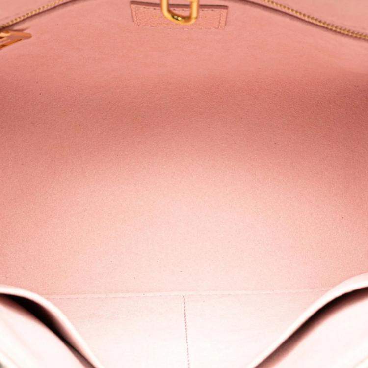 Pre Owned Louis Vuitton Pink Monogram Empreinte Summer Stardust OnTheGo PM Tote Bag