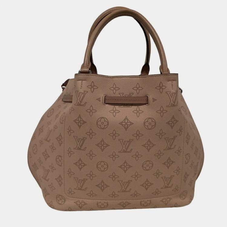 Pre Owned Louis Vuitton Pink Monogram Mahina Girolata Shoulder Bag