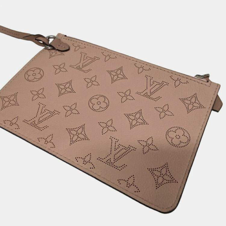 Pre Owned Louis Vuitton Pink Monogram Mahina Girolata Shoulder Bag