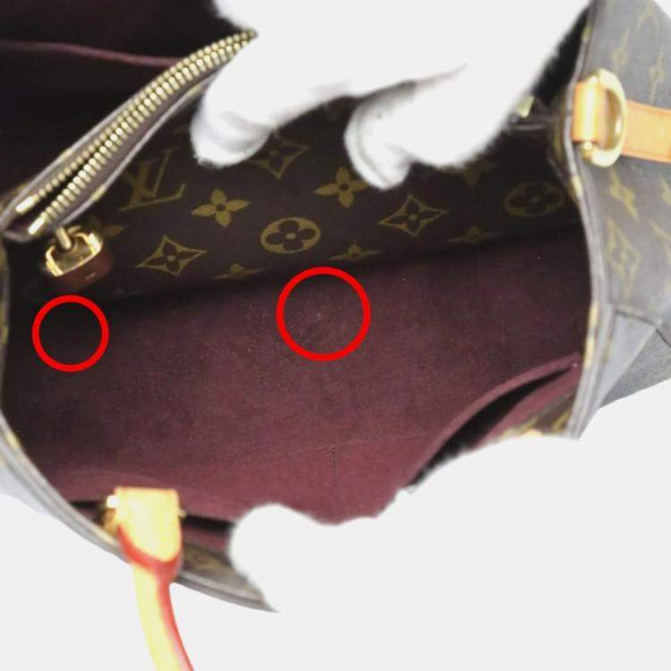 Pre Owned Louis Vuitton Brown Monogram Canvas BB Montaigne Satchel Bag