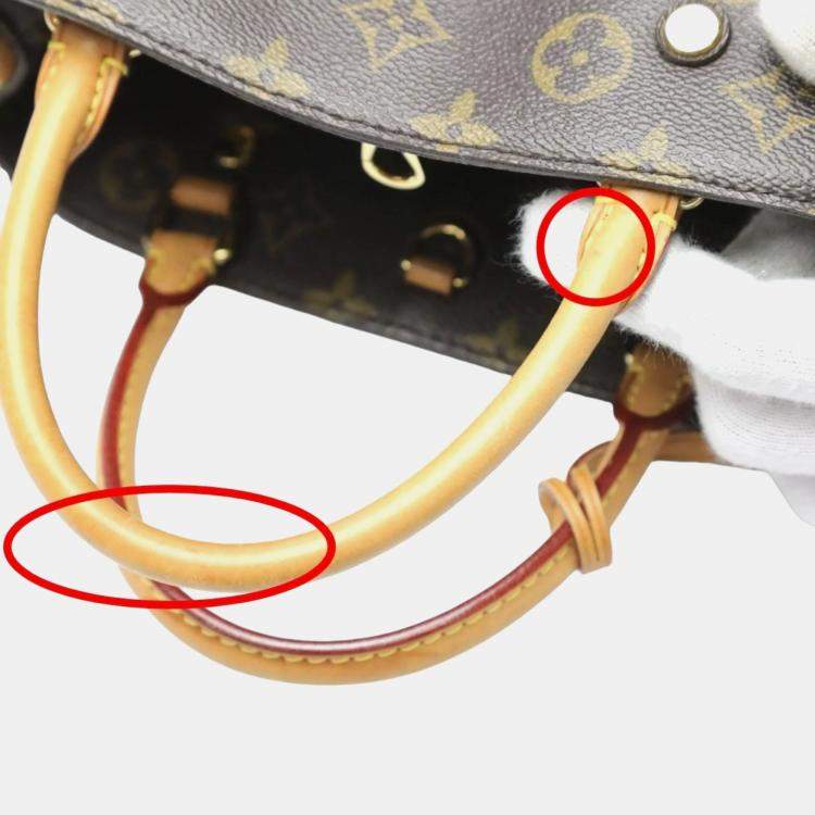 Pre Owned Louis Vuitton Brown Monogram Canvas BB Montaigne Satchel Bag