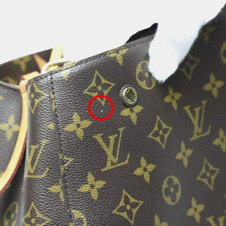 Pre Owned Louis Vuitton Brown Monogram Canvas BB Montaigne Satchel Bag