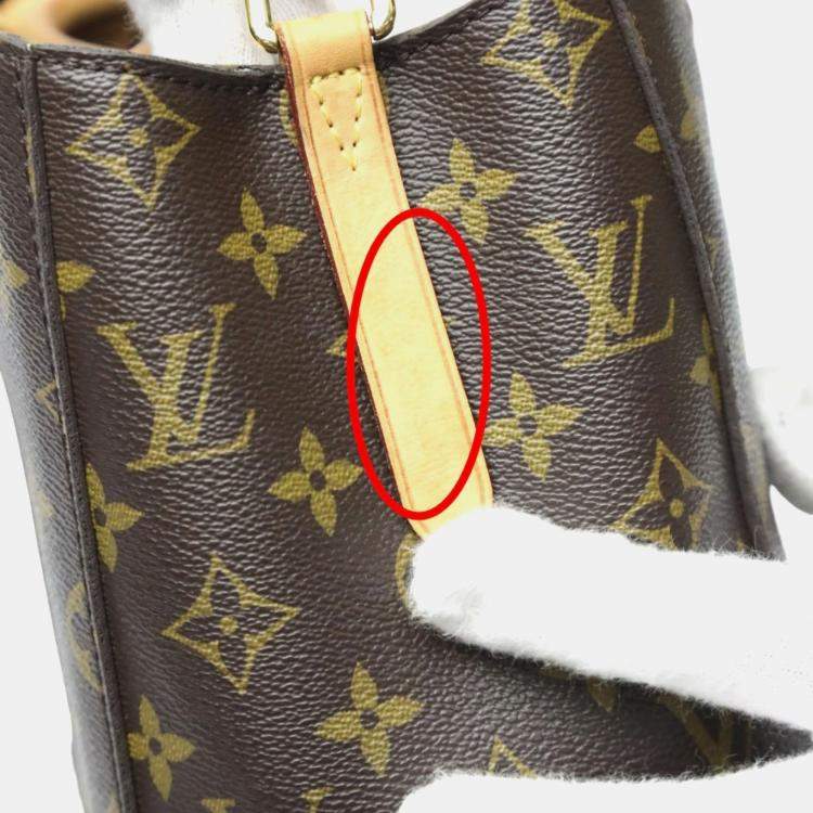 Pre Owned Louis Vuitton Brown Monogram Canvas BB Montaigne Satchel Bag