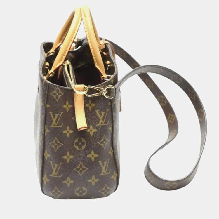 Pre Owned Louis Vuitton Brown Monogram Canvas BB Montaigne Satchel Bag