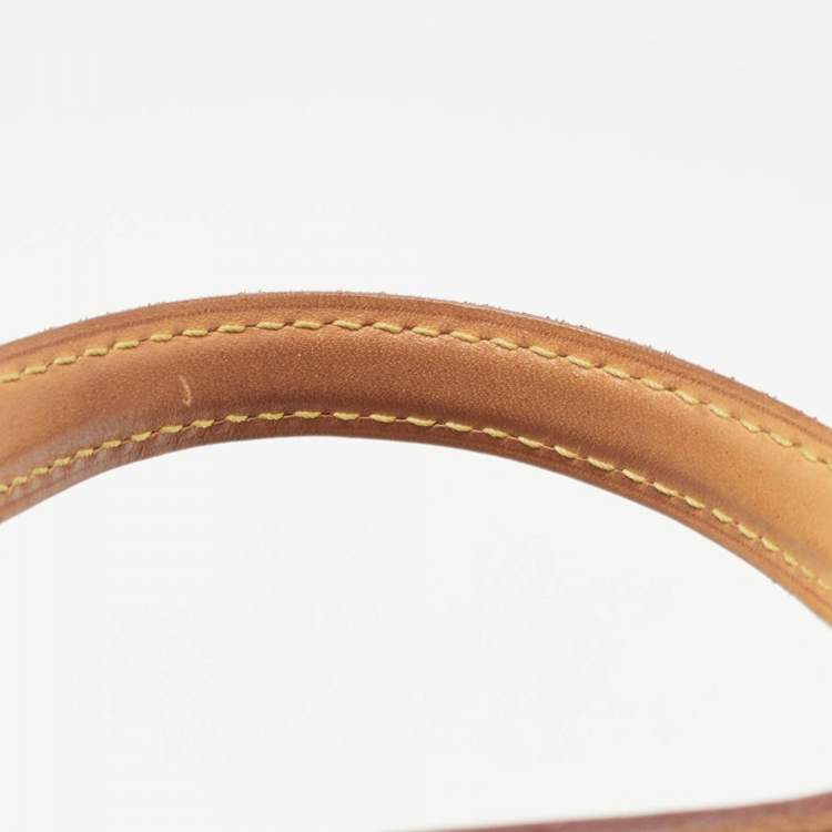 Pre Owned Louis Vuitton Beige Poudre Monogram Vernis Brea MM Bag