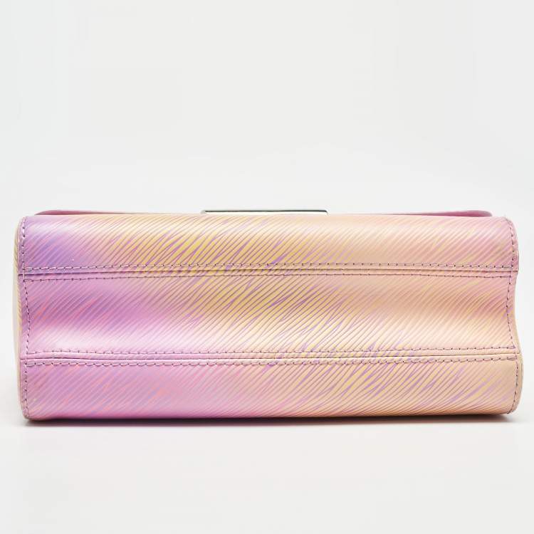 Pre Owned Louis Vuitton Orange/Purple Gradient Epi Leather Twist MM Bag