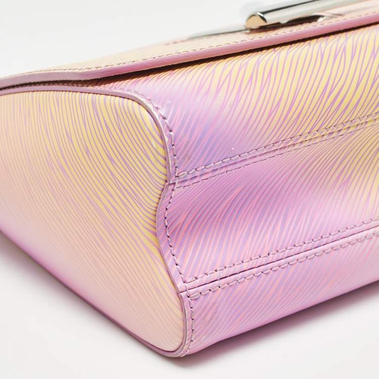Pre Owned Louis Vuitton Orange/Purple Gradient Epi Leather Twist MM Bag