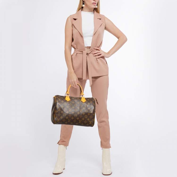 Pre Owned Louis Vuitton Monogram Canvas Speedy 30 Bag