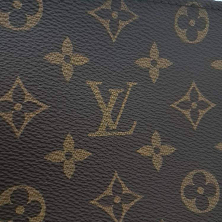 Pre Owned Louis Vuitton Brown Monogram Pochette Toilet 19 Pouch