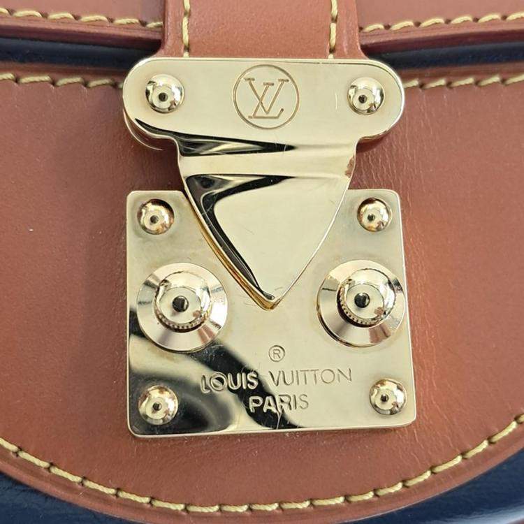 Pre Owned Louis Vuitton Blue/Brown Reverse Monogram Duffle Bag