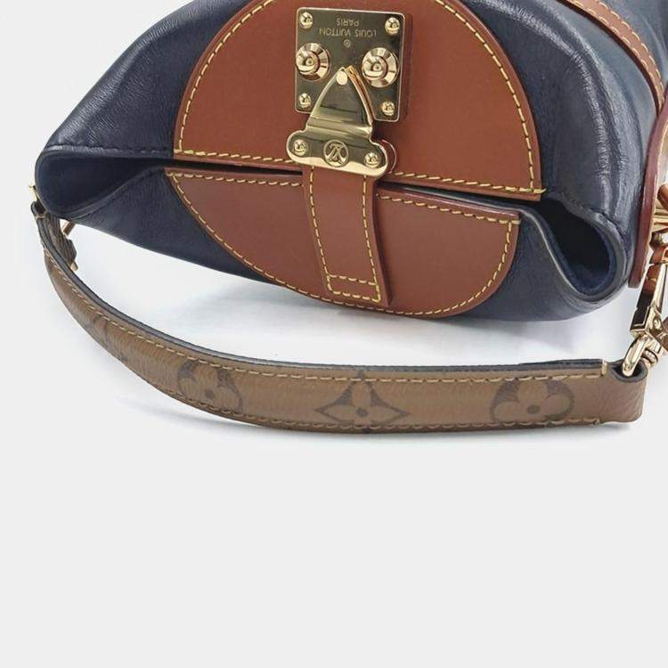 Pre Owned Louis Vuitton Blue/Brown Reverse Monogram Duffle Bag