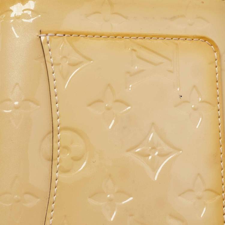 Pre Owned Louis Vuitton Rose Florentine Monogram Vernis Rossmore MM Bag