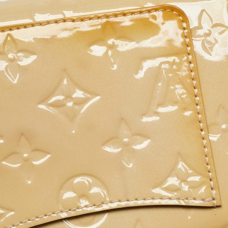 Pre Owned Louis Vuitton Rose Florentine Monogram Vernis Rossmore MM Bag