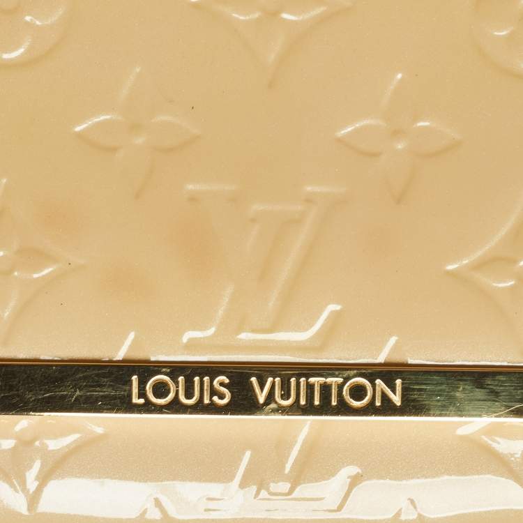 Pre Owned Louis Vuitton Rose Florentine Monogram Vernis Rossmore MM Bag