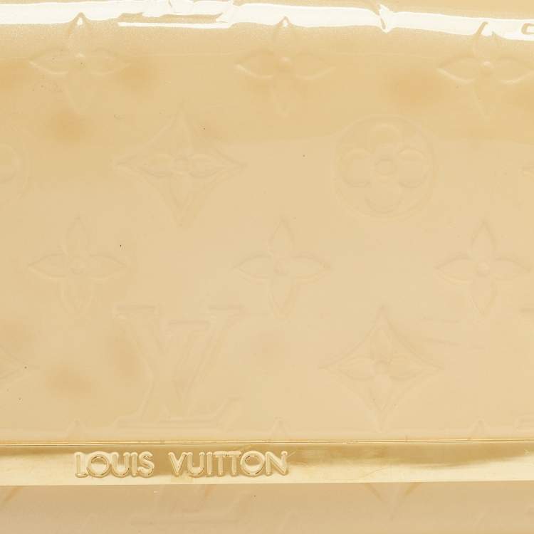 Pre Owned Louis Vuitton Rose Florentine Monogram Vernis Rossmore MM Bag