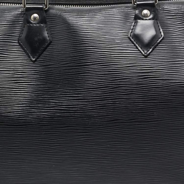 Pre Owned Louis Vuitton Black Epi Leather Speedy 30 Bag