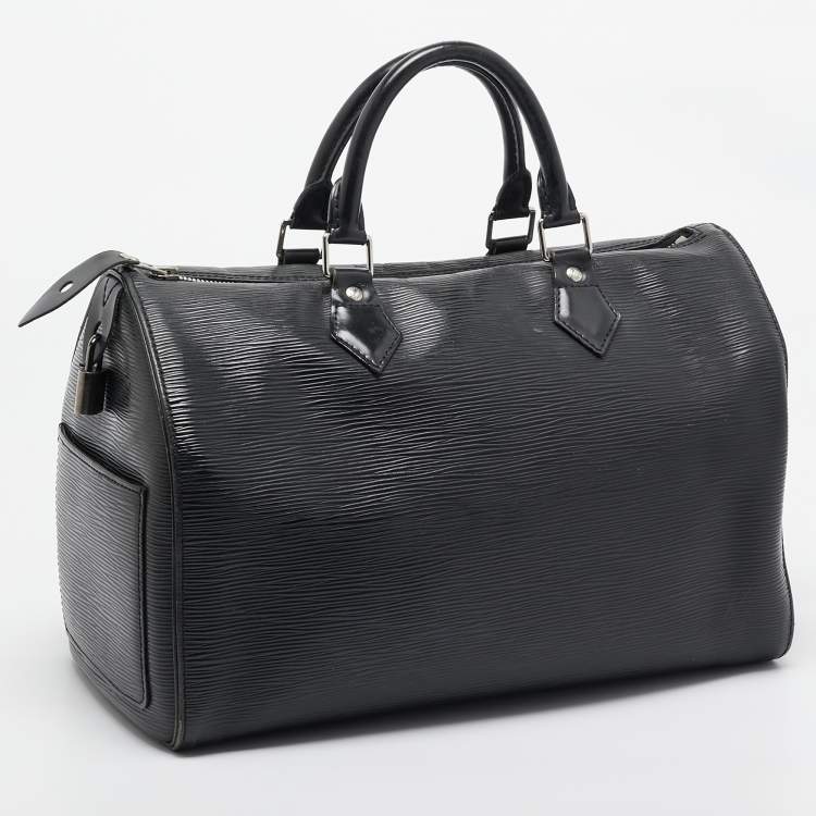 Pre Owned Louis Vuitton Black Epi Leather Speedy 30 Bag