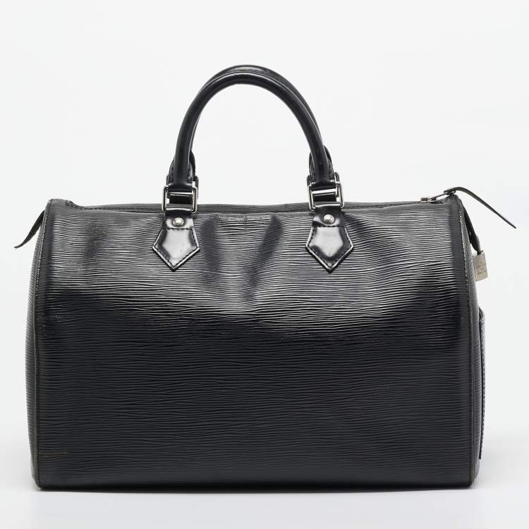 Pre Owned Louis Vuitton Black Epi Leather Speedy 30 Bag