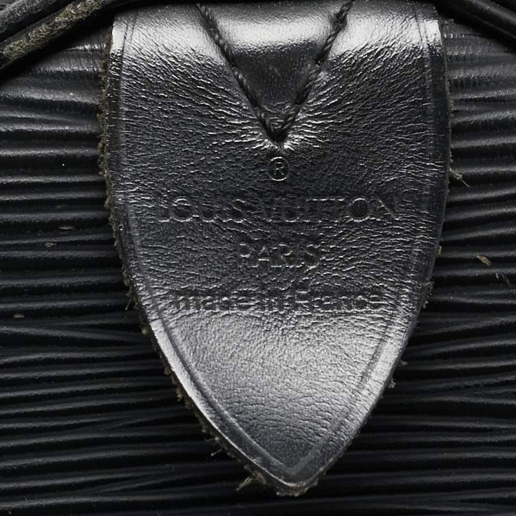 Pre Owned Louis Vuitton Black Epi Leather Speedy 30 Bag