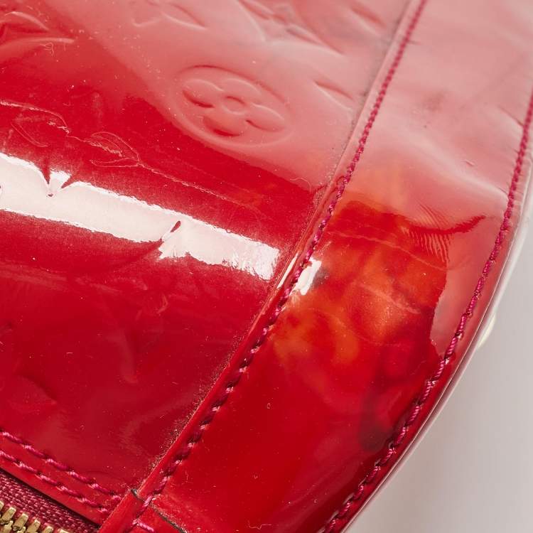 Pre Owned Louis Vuitton Indian Rose Monogram Vernis Alma PM Bag