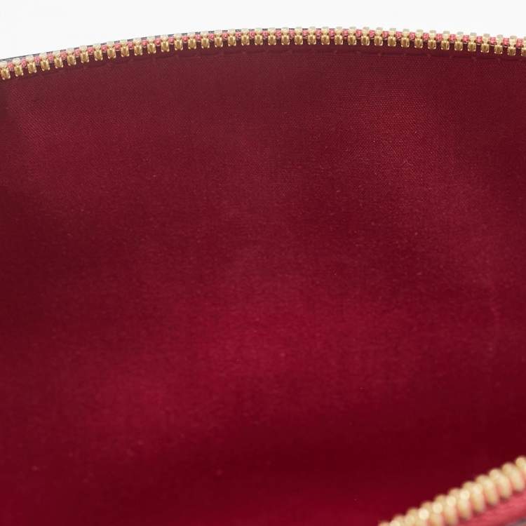 Pre Owned Louis Vuitton Indian Rose Monogram Vernis Alma PM Bag