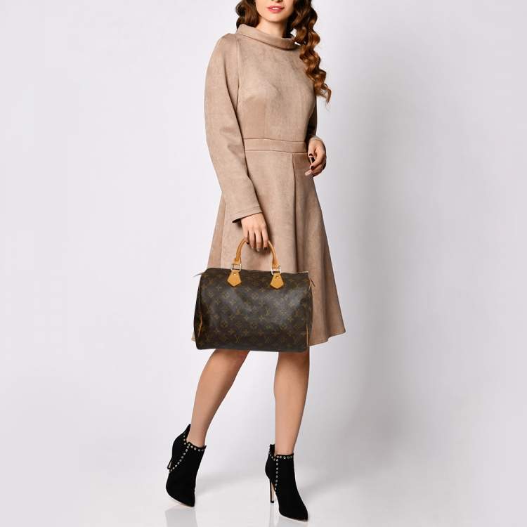 Pre Owned Louis Vuitton Monogram Canvas Speedy 30 Bag
