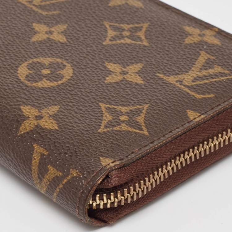 Pre Owned Louis Vuitton Monogram Canvas Zippy Wallet