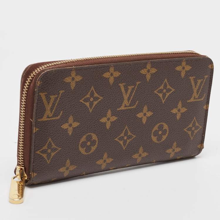 Pre Owned Louis Vuitton Monogram Canvas Zippy Wallet
