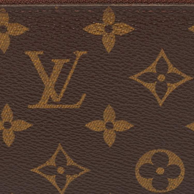 Pre Owned Louis Vuitton Monogram Canvas Zippy Wallet